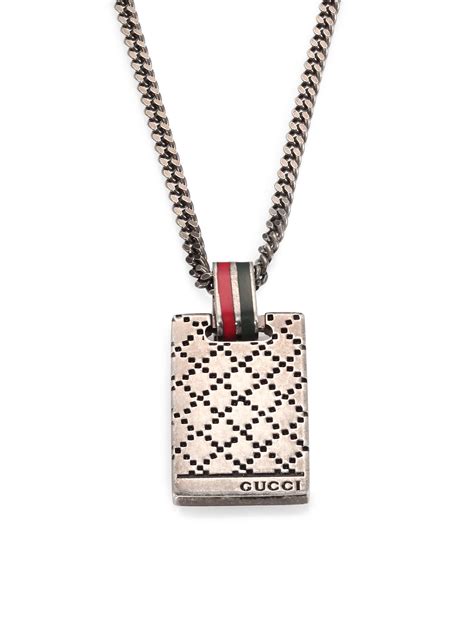 necklace gucci mens|diamond earrings for men Gucci.